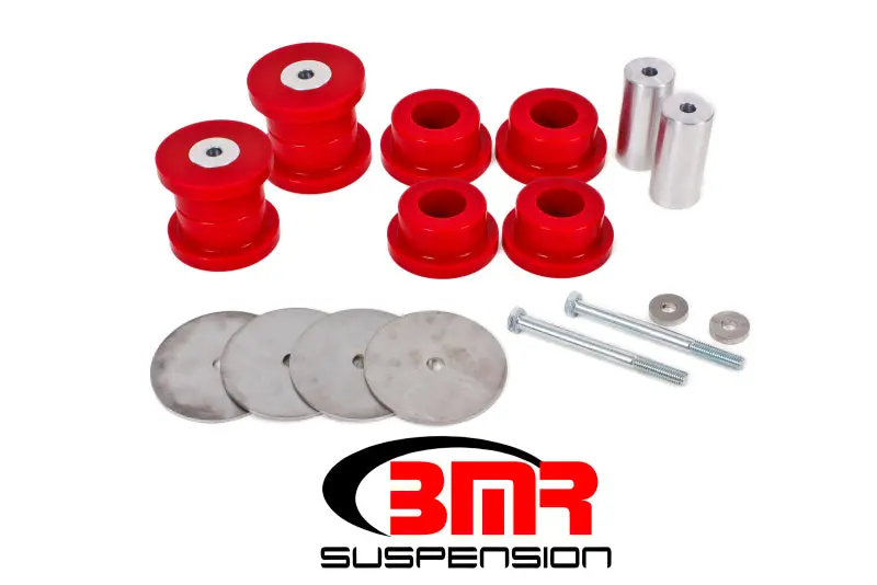 Bmr Suspension 2016-2020 Chevrolet Camaro 6Th Gen Bmr Rear Cradle Bushing Kit (Polyurethane) Red 1
