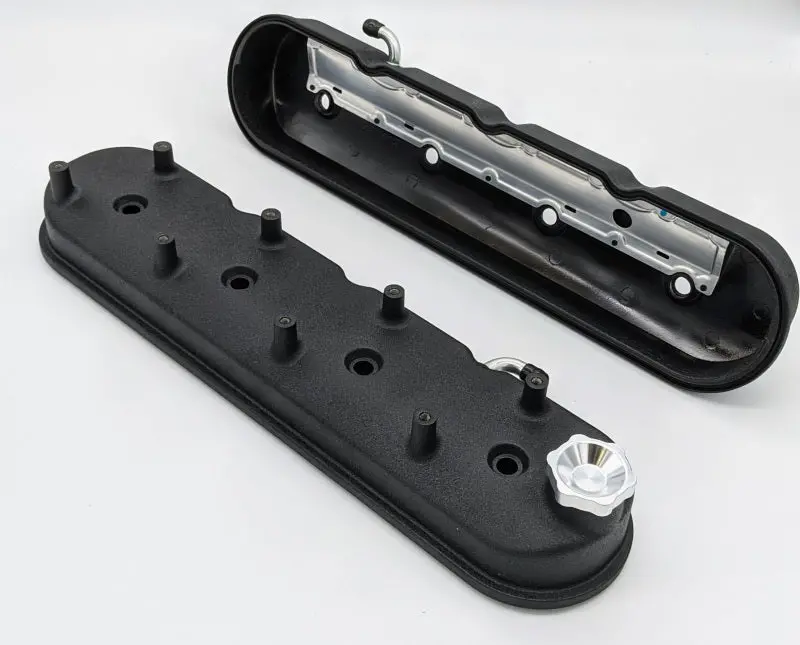 Granatelli Motor Sports 1998-2024 Chevrolet Camaro 4Th-6Th Gen Granatelli Gm Ls Tall Valve Cover W Angled Coil Mounts Black Wrinkle (Pair) 1