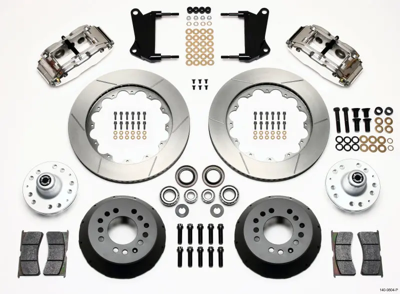 Wilwood 1967-1969 Chevrolet Camaro 1St Gen Narrow Superlite 6R Front Hub Kit 14.00In Polished 1