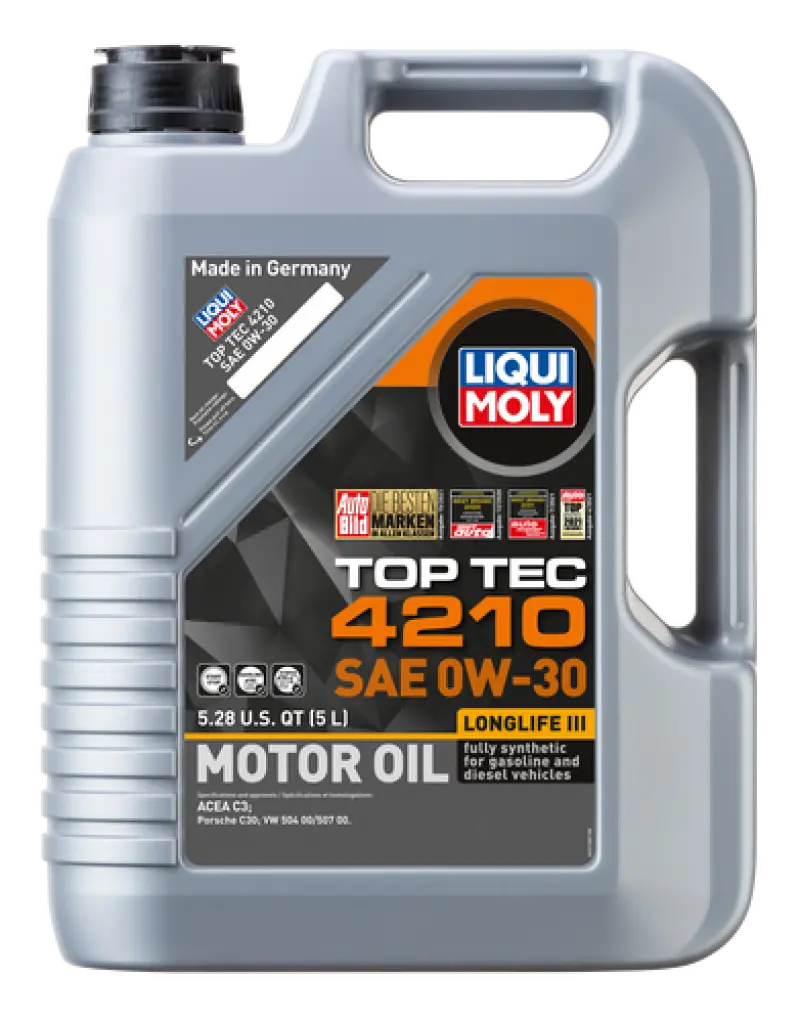 Liqui Moly 1995-2002 Chevrolet Camaro 4Th Gen 5L Top Tec 4210 Motor Oil Sae 0W30 1