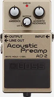 Boss Ad-2 Acoustic Preamp "Free Shipping In The Usa" 1