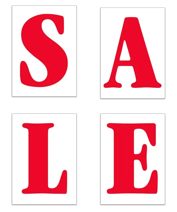 Sale/Save Underhood Signs - Eye-Catching 29" × 41" Giant Plastic Signs Kit For Car Dealerships - 5 Mil Weatherproof And Fade Resistant Corrugated Plastic Material 1