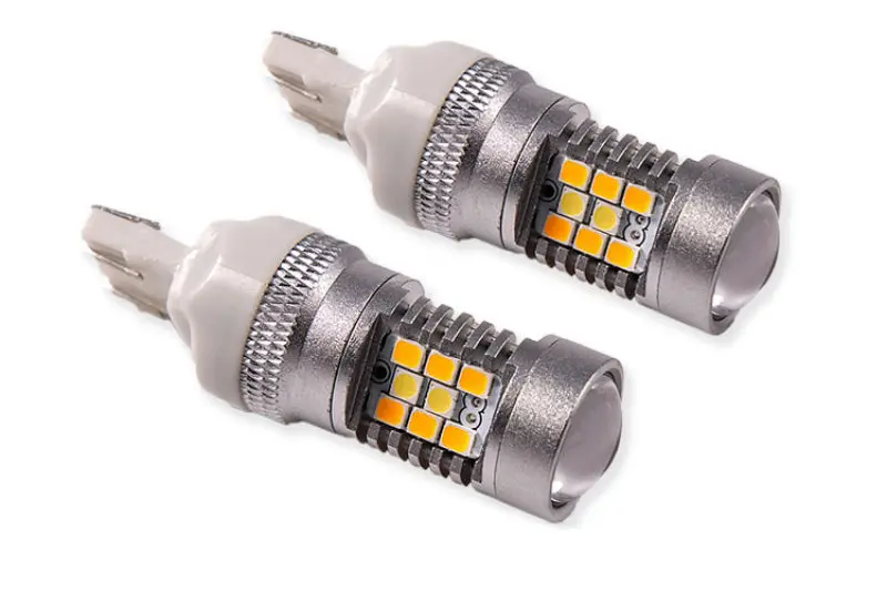 Diode Dynamics 2014-2024 Chevrolet Camaro 5Th-6Th Gen 7443 Led Bulb Hp24 Led Cool White Switchback (Pair) 1
