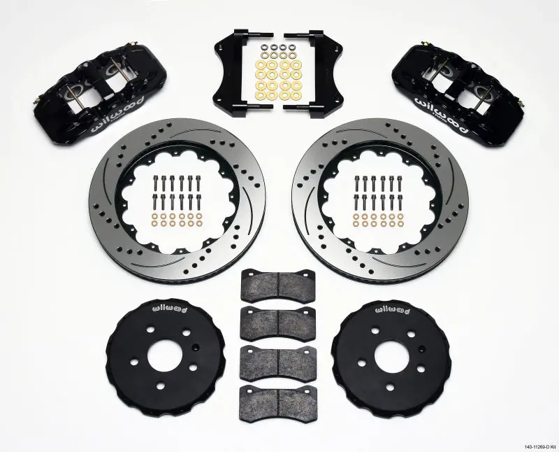 Wilwood 2010-2015 Chevrolet Camaro 5Th Gen Aero6 Front Hat Kit 14.25 Drilled 1