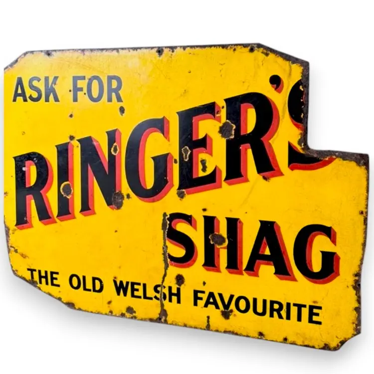 Ask For Ringer's Shag Porcelain Enamel Vintage Metal Reproduction 1