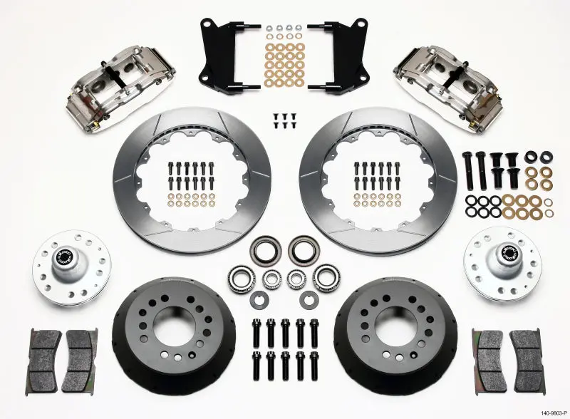 Wilwood 1967-1969 Chevrolet Camaro 1St Gen Narrow Superlite 6R Front Hub Kit 12.88In Polished 1