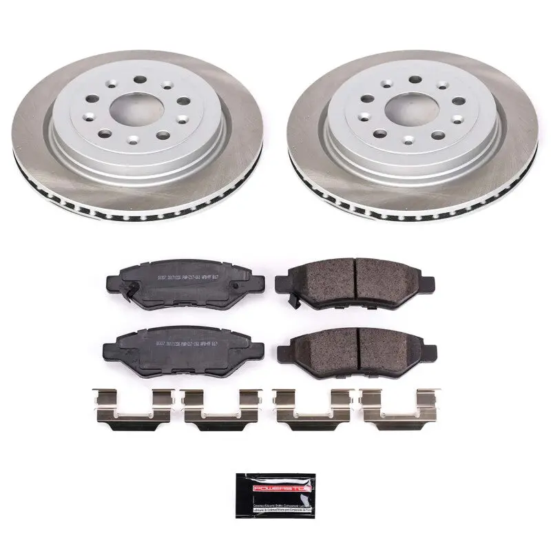 Powerstop 2010-2015 Chevrolet Camaro 5Th Gen Power Stop Rear Semi-Coated Rotor Kit 1