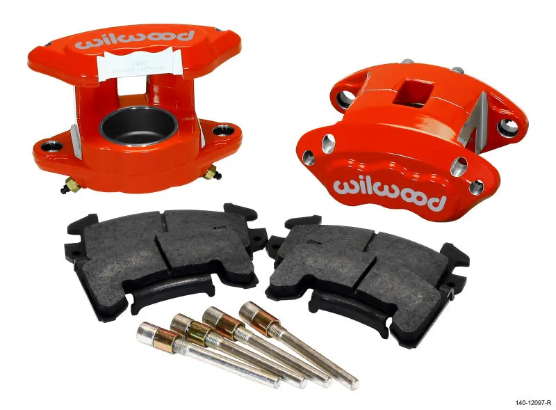Wilwood 1982-1992 Chevrolet Camaro 3Rd Gen D154 Front Caliper Kit Red 2.50In Piston 1.04In Rotor 1