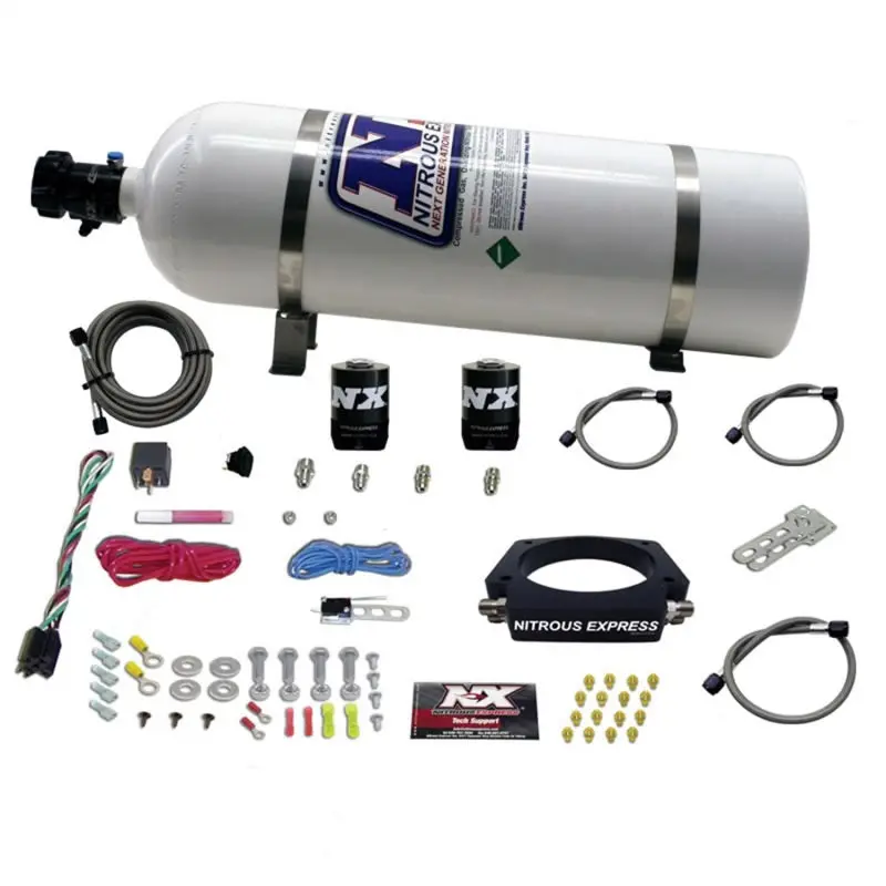 Nitrous Express 1998-2020 Chevrolet Camaro 4Th-6Th Gen Gm Ls 102Mm Nitrous Plate Kit (50-400Hp) W 15Lb Bottle 1