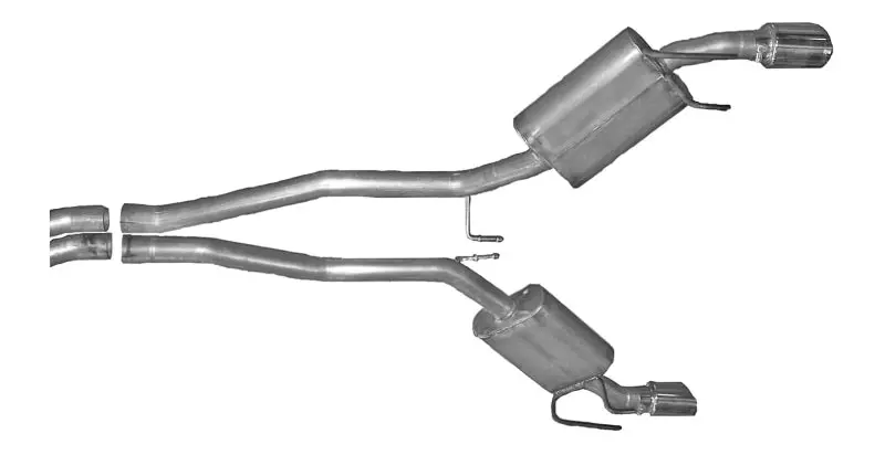 Gibson 2010-2010 Chevrolet Camaro 5Th Gen Ss 6.2L 2.25In Cat-Back Dual Exhaust Aluminized 1