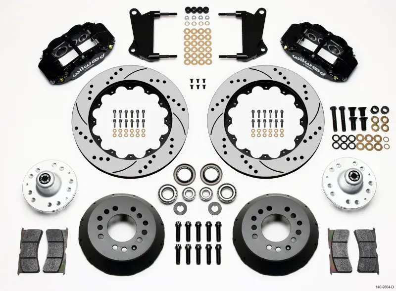 Wilwood 1967-1969 Chevrolet Camaro 1St Gen Narrow Superlite 6R Front Hub Kit 14.00In Drilled 1