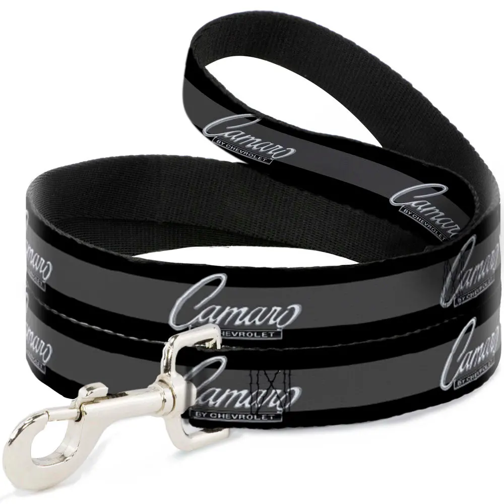 1969 Camaro Script Emblem Black W/ Grey Stripe - Dog Leash 1