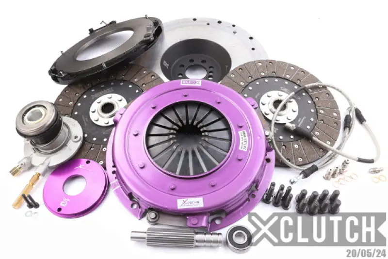 Xclutch 2012-2015 Chevrolet Camaro 5Th Gen Cts V 6.2L 10.5In Twin Solid Organic Clutch Kit 1