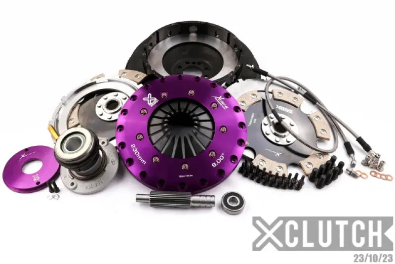 Xclutch 2012-2015 Chevrolet Camaro 5Th Gen Cts V 6.2L 9In Twin Solid Ceramic Clutch Kit 1