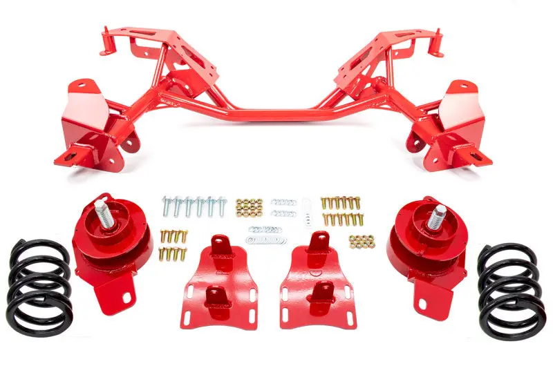 Umi Performance 1982-1992 Chevrolet Camaro 3Rd Gen Gm F-Body Lsx Engine Tubular K-Member W Weight Jack Kit (850Lb.) Red 1