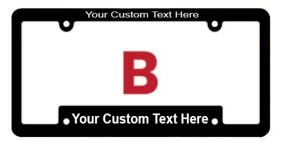 Custom License Popular Plate Frame Model B 1