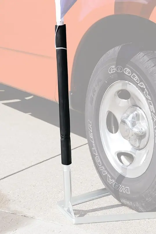 Protective Scratch Guard For Swooper Banner Poles – 2' Long Foam Pole Cover – Durable Outdoor Flag Hardware Accessory – Easy Slide-On Installation For Flagpole Protection 1