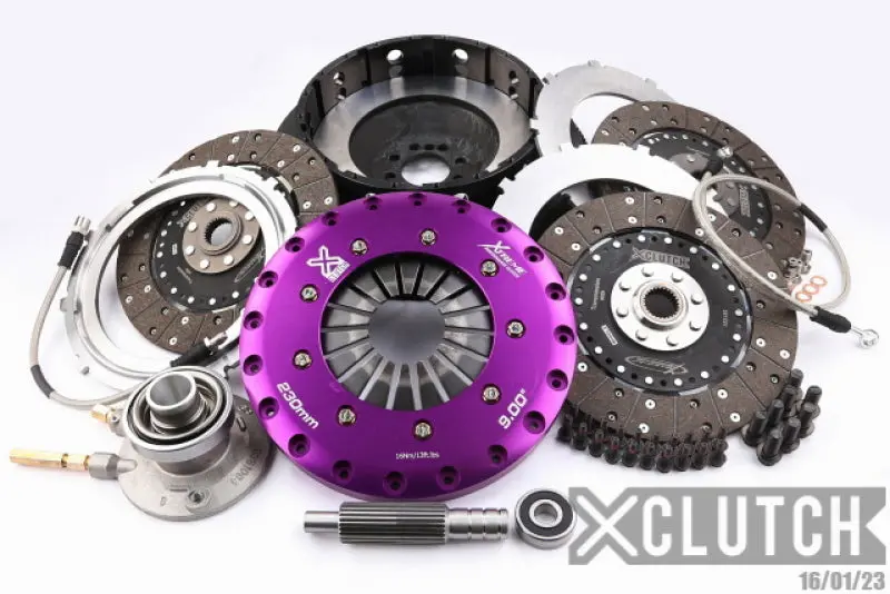 Xclutch 2012-2015 Chevrolet Camaro 5Th Gen Cts V 6.2L 9In Triple Solid Organic Clutch Kit 1
