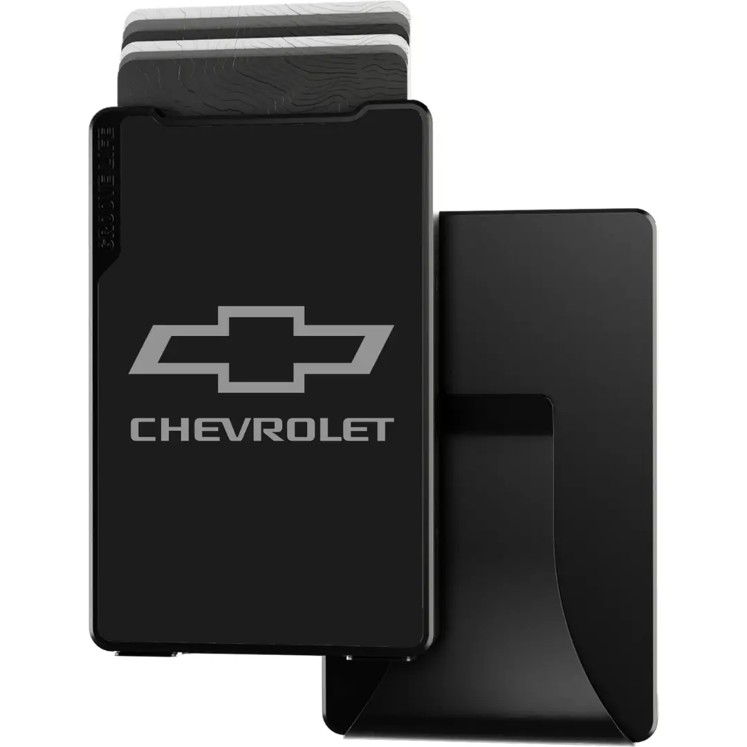 Black Chevrolet Bowtie Groove Wallet 1