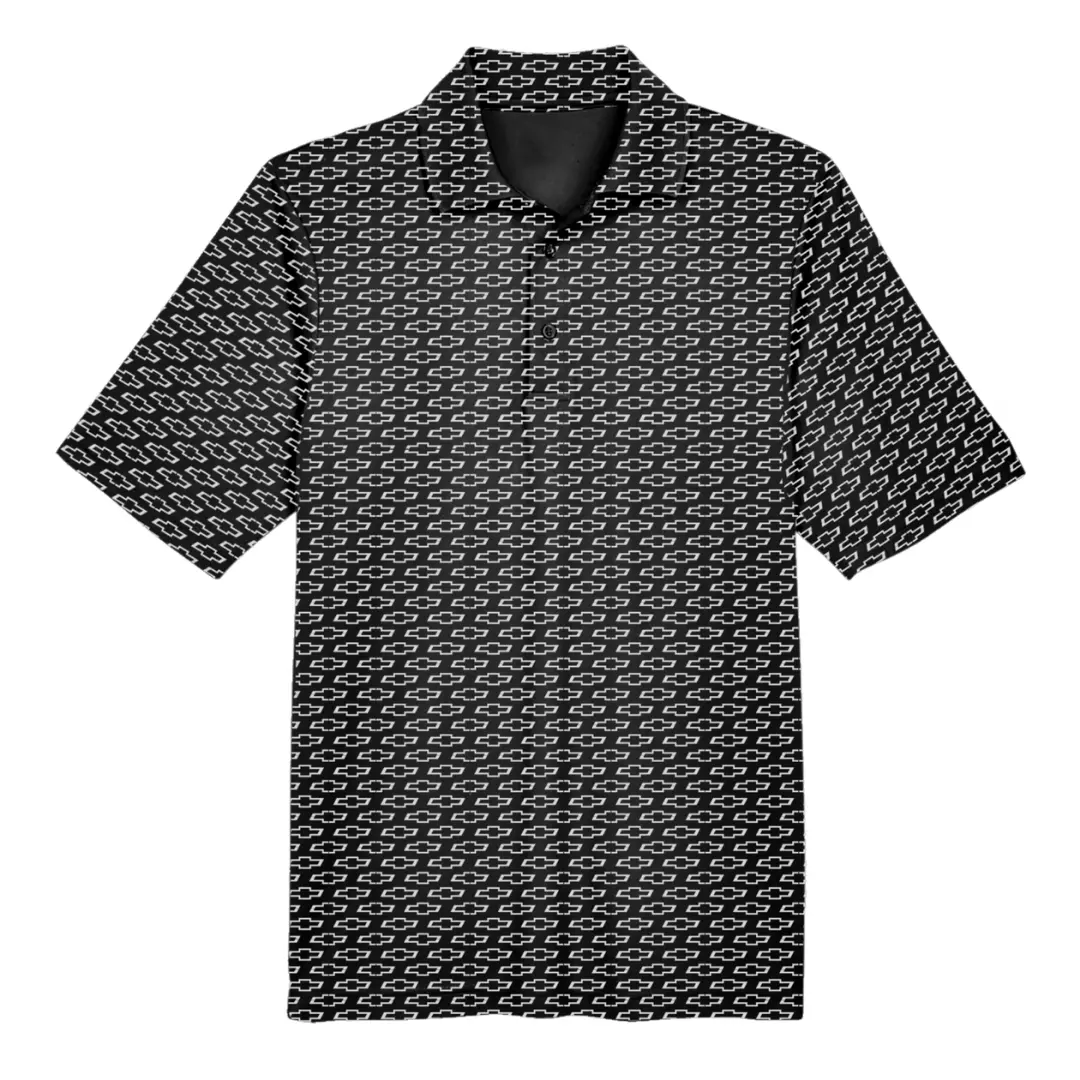 Bowtie Sublimated Polo – Black/White 1