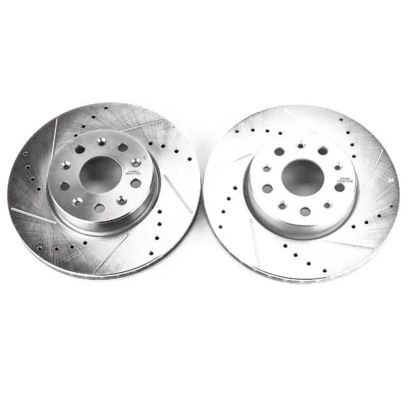 Powerstop 2016-2024 Chevrolet Camaro 6Th Gen Power Stop Front Evolution Drilled & Slotted Rotors Pair 1