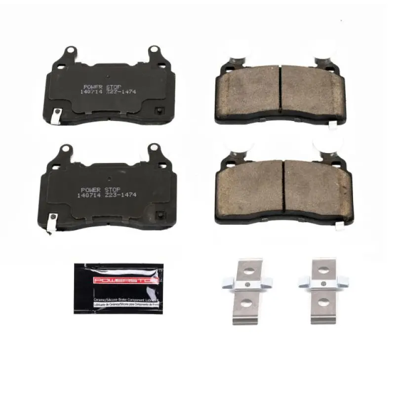 Power Stop 2010-2015 Chevrolet Camaro Front Z23 Evolution Sport Brake Pads With Hardware 1
