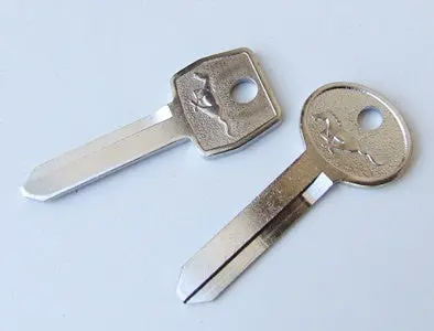 Key Blanks Double Side Pony Logo 1967-1973 1
