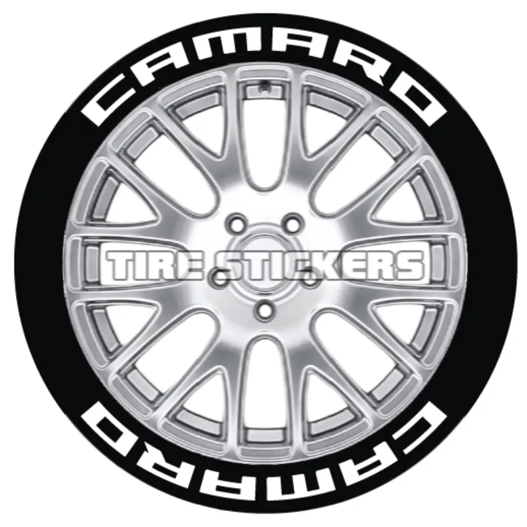Camaro Tire Stickers - 8 Of Each - 19"-21" - 1" 1