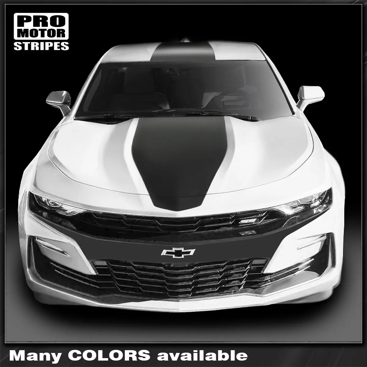 Chevrolet Camaro 2019-2024 Over The Top Stripes Hood, Roof & Rear 1