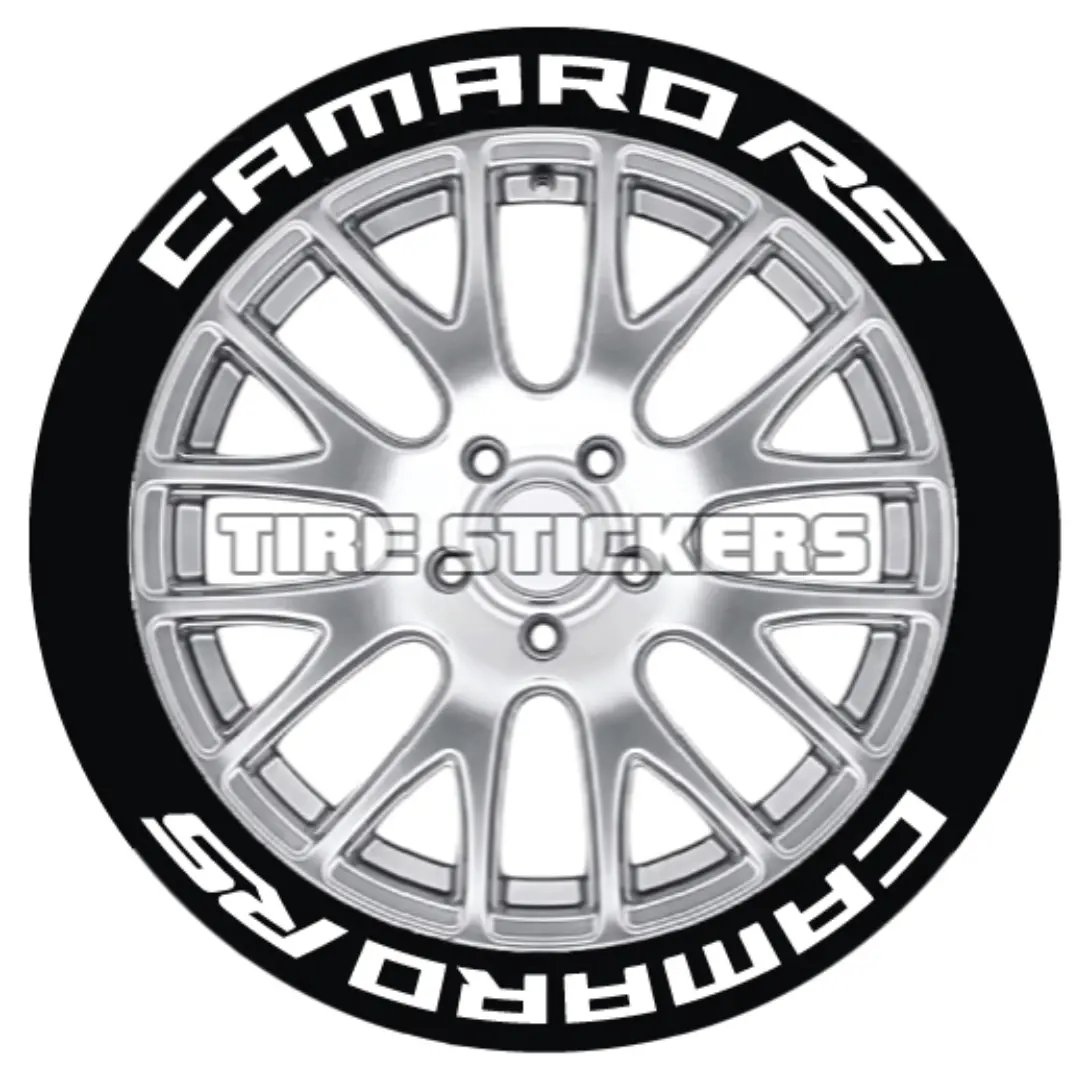 Camaro Rs Tire Stickers - 8 Of Each - 14"-16" - 1.5" 1