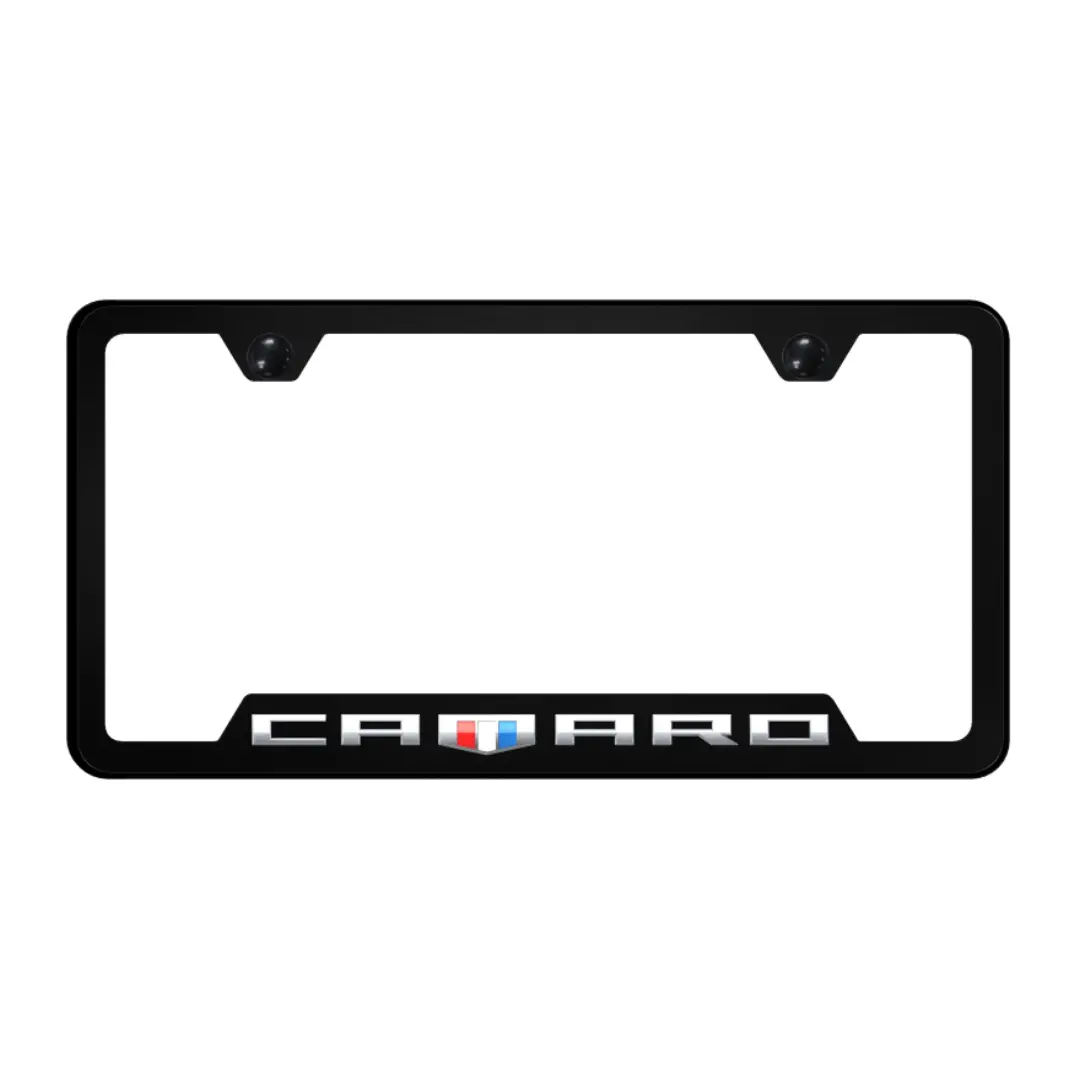 Camaro Shield Pc Notched Frame - Uv Print On Black 1