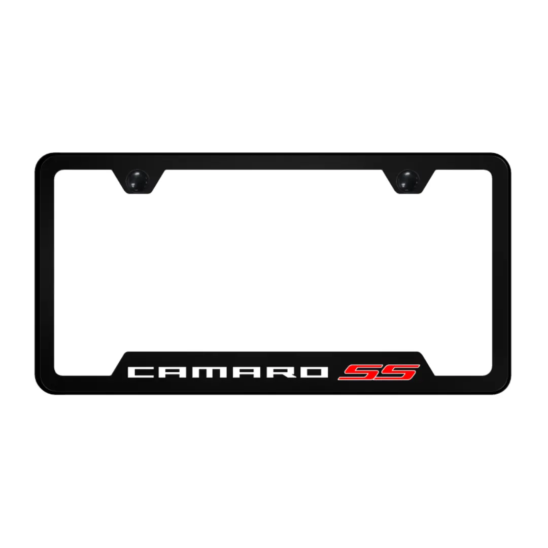 Camaro Ss Pc Notched Frame - Uv Print On Black 1