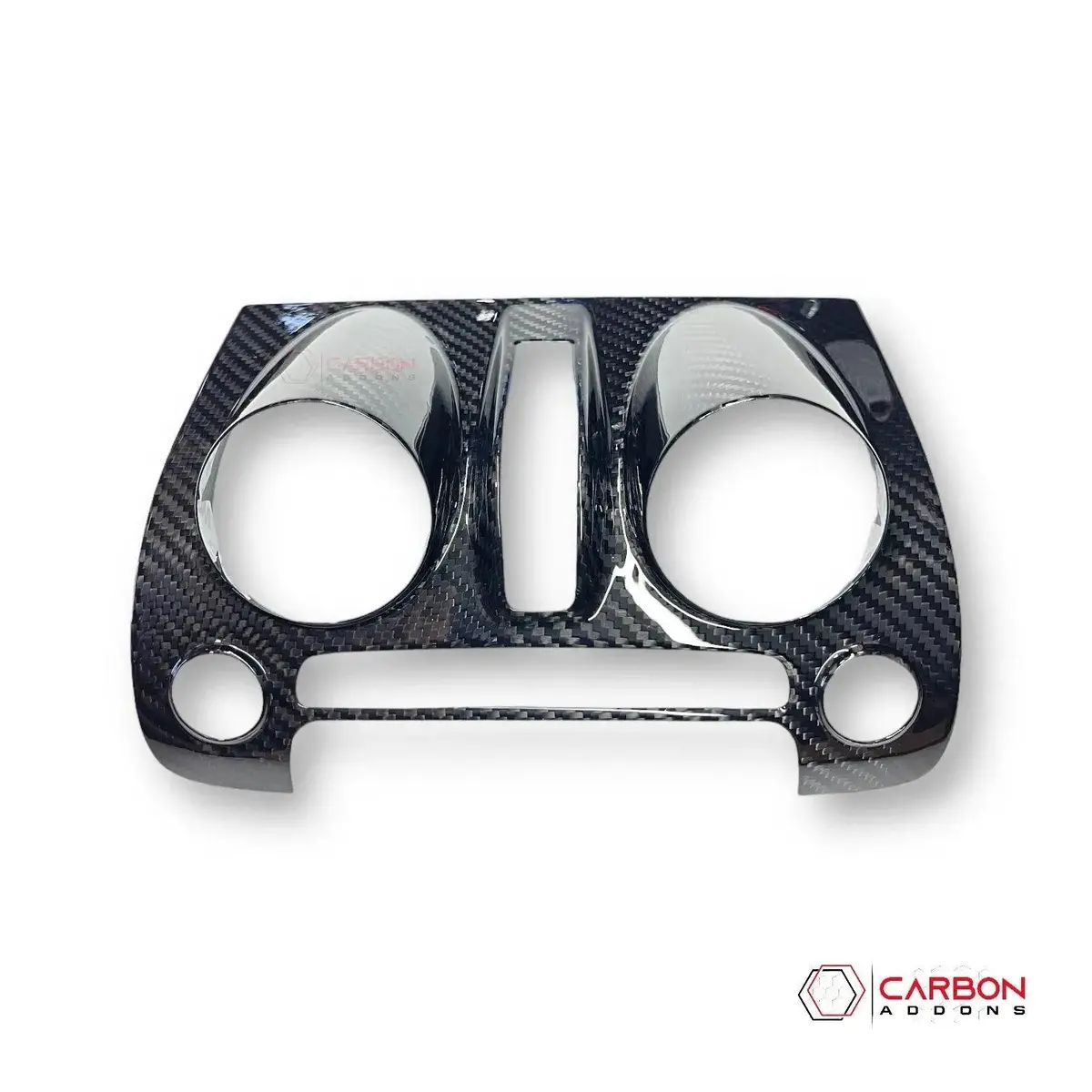 Carbon Fiber Multimedia Radio Trim Cover For 2010-2015 Chevy Camaro 4