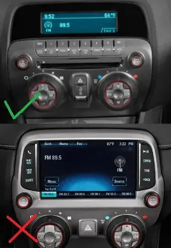 Carbon Fiber Multimedia Radio Trim Cover For 2010-2015 Chevy Camaro 3