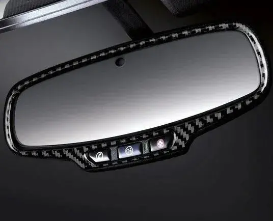 Carbon Fiber Rear-View Mirror Trim Overlay For Chevrolet Camaro 2010-2015 1