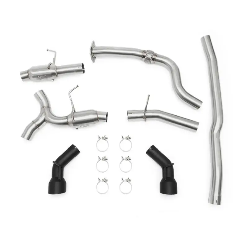 Mishimoto 2016-2023 Chevrolet Camaro 6Th Gen + 2.0T Dual Black Tip Cat-Back Exhaust 1