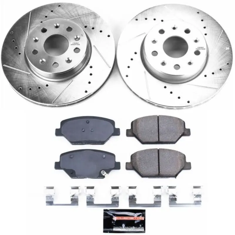 Power Stop 2016-2019 Chevrolet Camaro Front Z23 Evolution Sport Brake Kit 1