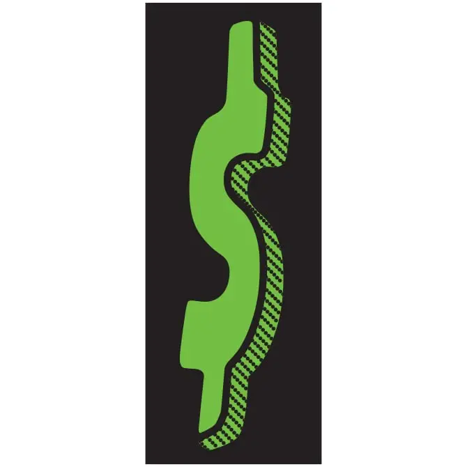 Number Window Stickers - Fluorescent Green & Black Car Dealer Number Stickers - Durable, Weatherproof Vinyl With Easy On/Off Adhesive - Back Slit For Seamless Installation - 11-1/2" 1