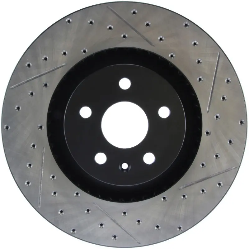 Stoptech 2012-2015 Chevrolet Camaro 5Th Gen Drilled & Slotted Left Sport Brake Rotor For Cts-V 1