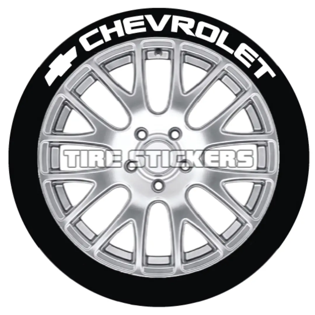 Chevrolet Tire Stickers - 4 Of Each - 17"-18" - 1" 1