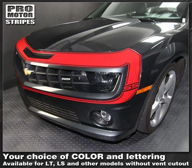 Chevrolet Camaro 2010-2013 Front Fascia Retro Style Stripes 1
