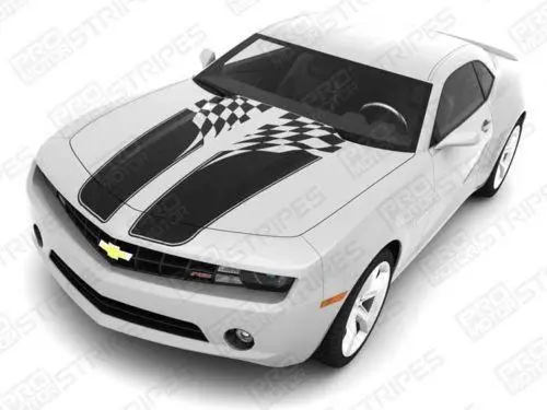 Chevrolet Camaro 2010-2015 Checkered Flag Racing Stripes 1
