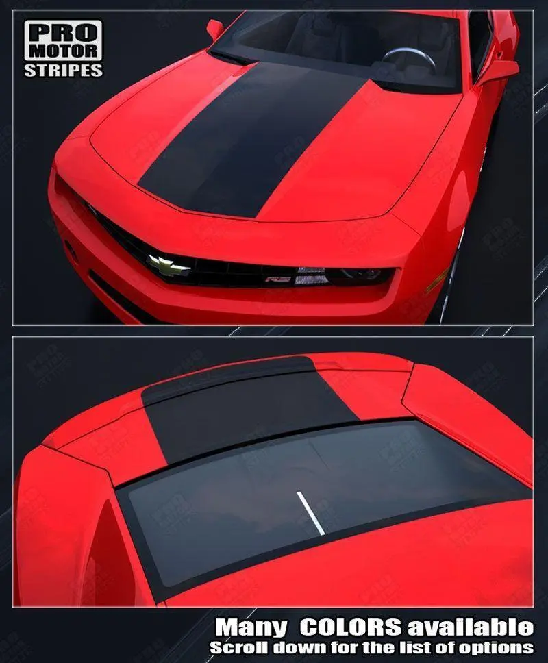 Chevrolet Camaro 2010-2015 Factory Style Solid Hood & Trunk Decals 1