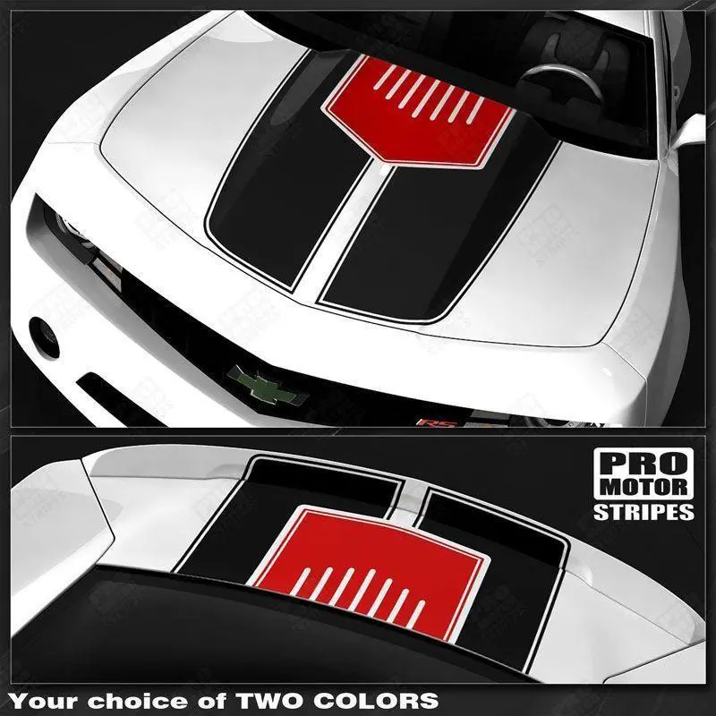 Chevrolet Camaro 2010-2015 Hood & Trunk Stripes W/ Center Insert 1