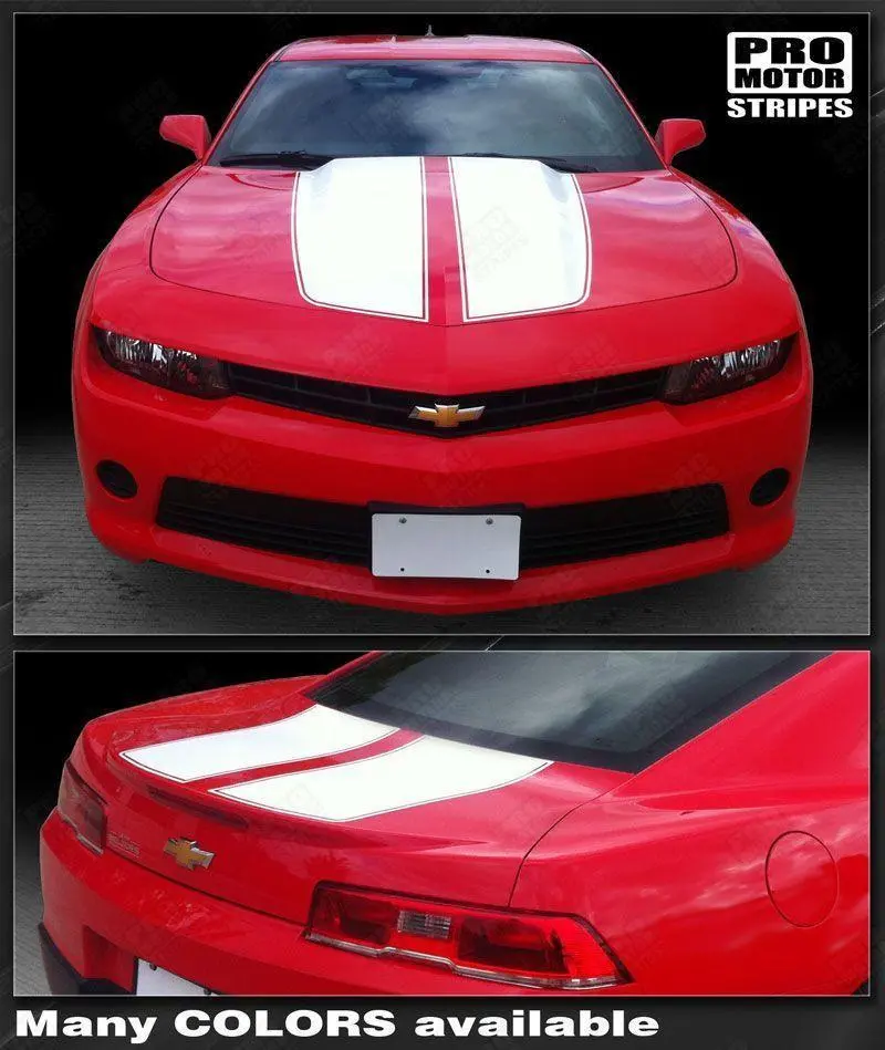 Chevrolet Camaro 2010-2015 Rally Racing Stripes Front & Rear Decals 1