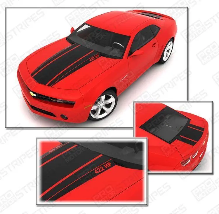 Chevrolet Camaro 2010-2015 Rally Racing Stripes Hood & Trunk 1