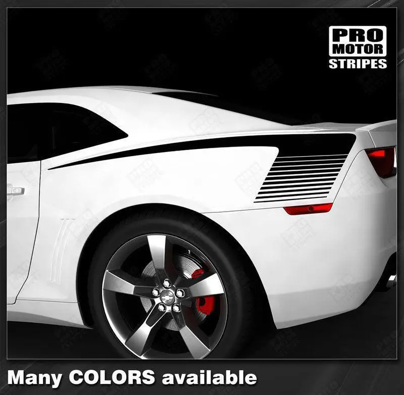 Chevrolet Camaro 2010-2015 Rear Quarter Side Strobe Stripes 1