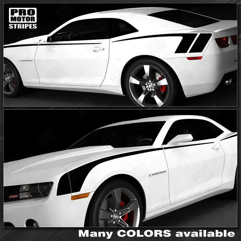 Chevrolet Camaro 2010-2015 Side Hockey W/ Copo Style Stripes 1