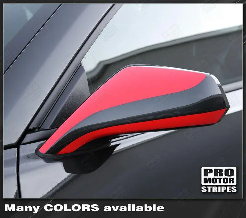 Chevrolet Camaro 2010-2015 Side Mirror Highlight Stripes 1