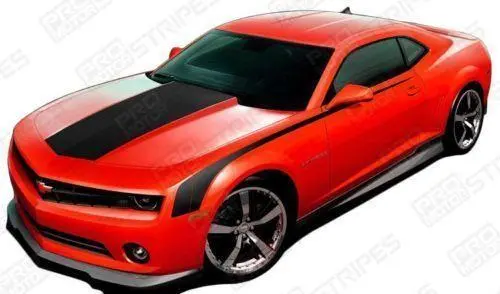 Chevrolet Camaro 2010-2015 Top & Side Hockey Throwback Stripes 1